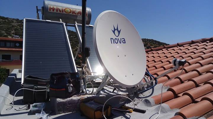 Εγκατάσταση Δορυφορικού πιάτου NOVA στη Βάρη